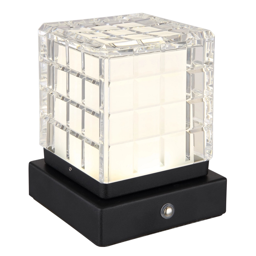 Globo - LED pritemdomas, liečiamas stalinis šviestuvas LED/2,5W/3,7V 2700K/4000K/6500K 1800 mAh USB juoda