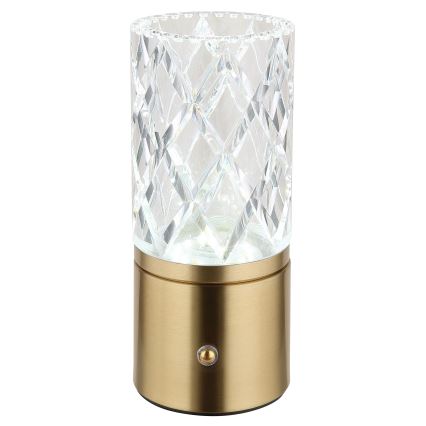 Globo - LED pritemdomas, liečiamas stalinis šviestuvas LED/2,5W/3,7V 2700K/4000K/6500K 1800 mAh USB auksas