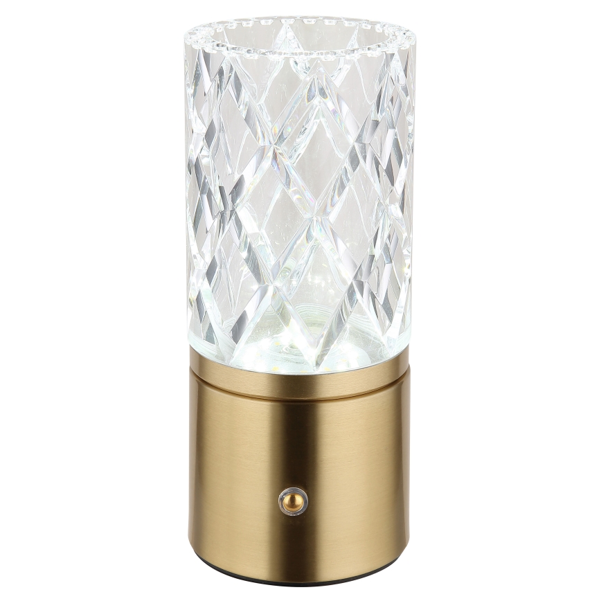 Globo - LED pritemdomas, liečiamas stalinis šviestuvas LED/2,5W/3,7V 2700K/4000K/6500K 1800 mAh USB auksas
