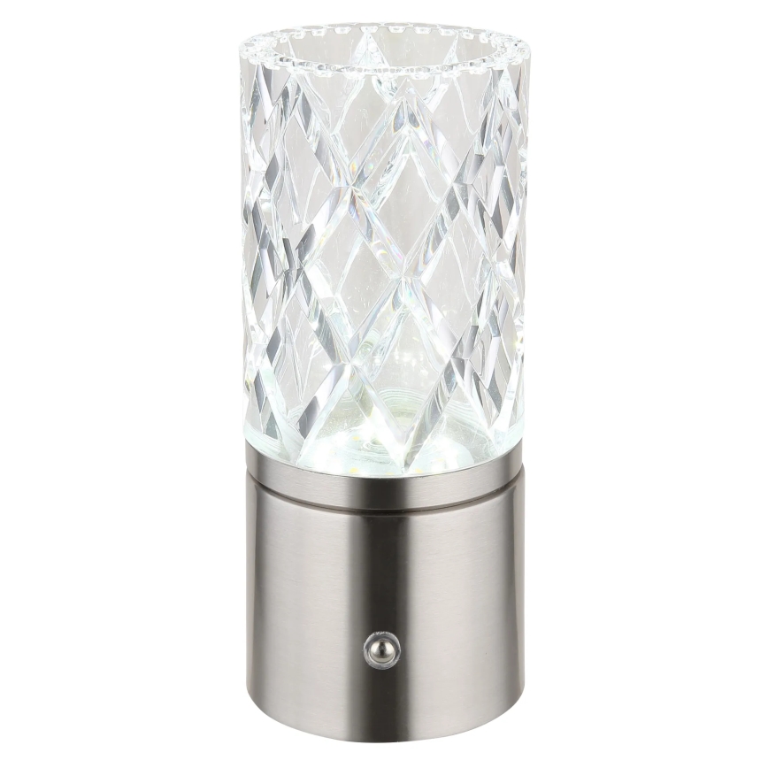 Globo - LED pritemdomas, liečiamas stalinis šviestuvas LED/2,5W/3,7V 2700K/4000K/6500K 1800 mAh USB matinis chromas