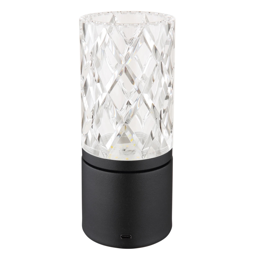 Globo - LED pritemdomas, liečiamas stalinis šviestuvas LED/2,5W/3,7V 2700K/4000K/6500K 1800 mAh USB juoda