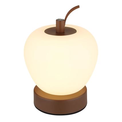 Globo - LED pritemdomas, liečiamas stalinis šviestuvas LED/2W/3,7V 2700K/4000K/6500K 1200 mAh USB ruda
