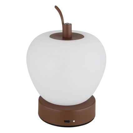 Globo - LED pritemdomas, liečiamas stalinis šviestuvas LED/2W/3,7V 2700K/4000K/6500K 1200 mAh USB ruda