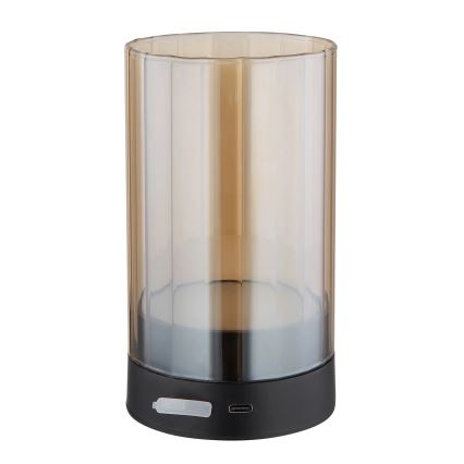 Globo – LED Lauko pritemdoma įkraunama jutiklinė stalinė lempa LED/2W/3,7V 2700/4000/6500K 1200mAh IP44 smėlio spalvos
