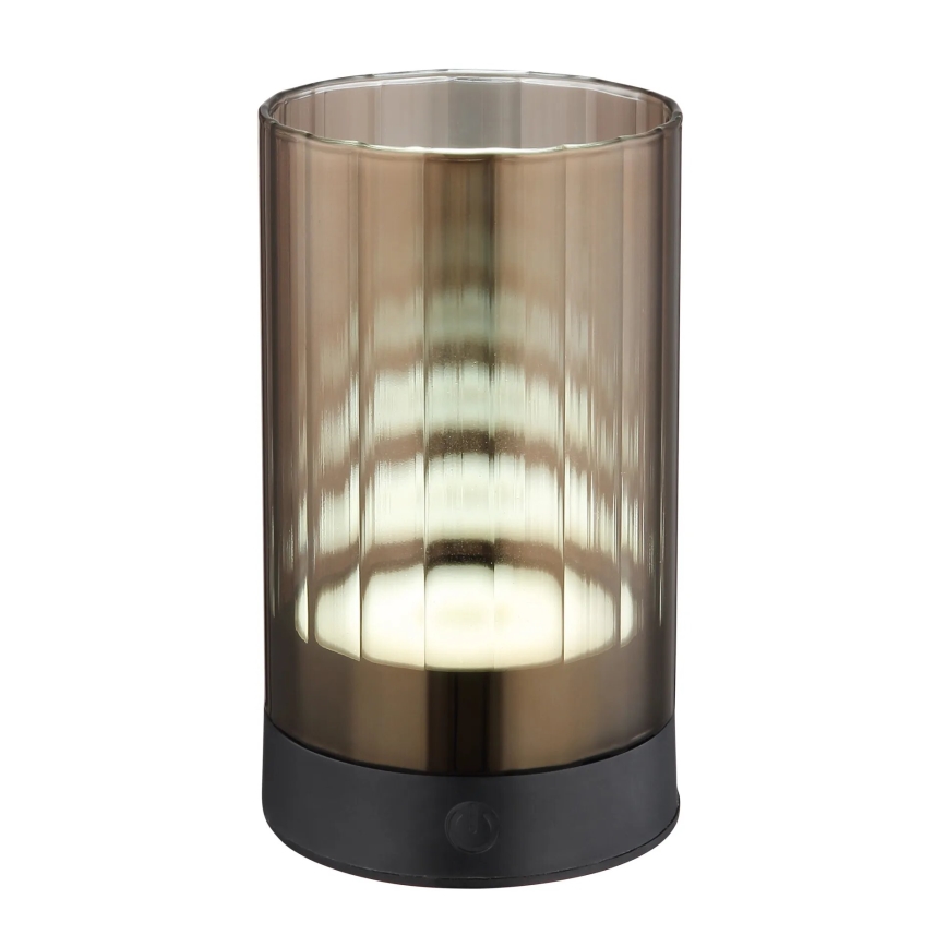 Globo - LED Lauko pritemdoma įkraunama jutiklinė stalinė lempa LED/2W/3,7V 2700/4000/6500K 1200mAh IP44 ruda