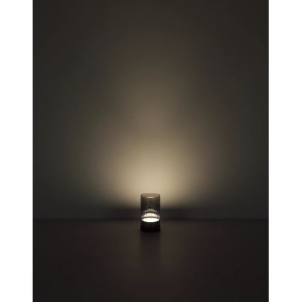 Globo - LED Lauko pritemdoma įkraunama jutiklinė stalinė lempa LED/2W/3,7V 2700/4000/6500K 1200mAh IP44 pilka