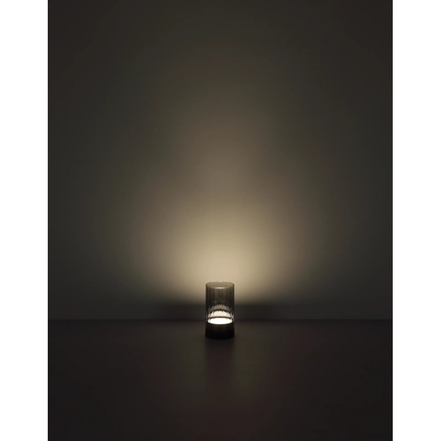Globo - LED Lauko pritemdoma įkraunama jutiklinė stalinė lempa LED/2W/3,7V 2700/4000/6500K 1200mAh IP44 pilka