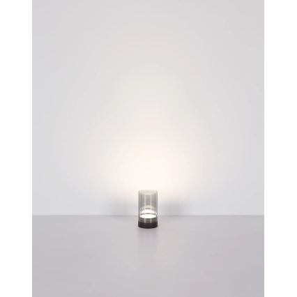 Globo - LED Lauko pritemdoma įkraunama jutiklinė stalinė lempa LED/2W/3,7V 2700/4000/6500K 1200mAh IP44 pilka