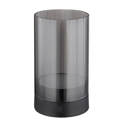 Globo - LED Lauko pritemdoma įkraunama jutiklinė stalinė lempa LED/2W/3,7V 2700/4000/6500K 1200mAh IP44 pilka
