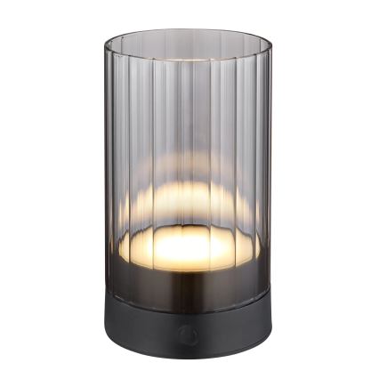 Globo - LED Lauko pritemdoma įkraunama jutiklinė stalinė lempa LED/2W/3,7V 2700/4000/6500K 1200mAh IP44 pilka