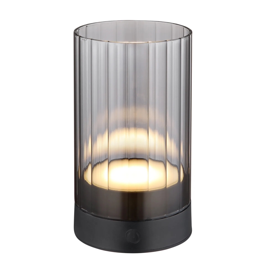 Globo - LED Lauko pritemdoma įkraunama jutiklinė stalinė lempa LED/2W/3,7V 2700/4000/6500K 1200mAh IP44 pilka