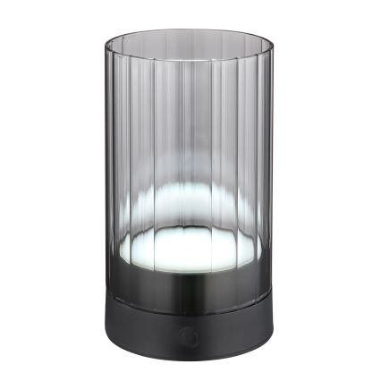 Globo - LED Lauko pritemdoma įkraunama jutiklinė stalinė lempa LED/2W/3,7V 2700/4000/6500K 1200mAh IP44 pilka