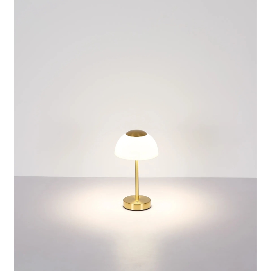 Globo - LED Pritemdomas įkraunamas stalinis šviestuvas LED/2,5W/5V 1800mAh 2700K/4000K/6500K žalvaris
