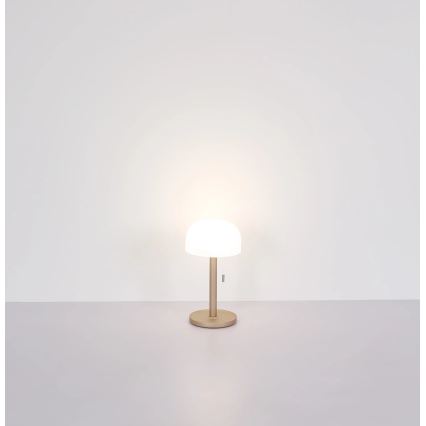 Globo - LED įkraunama stalinė lempa LED/1,5W/3,7V 3000/4200/6000K 1800mAh ruda