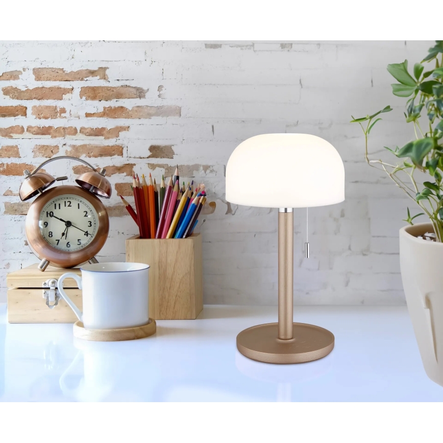 Globo - LED Įkraunamas Stalinis šviestuvas LED/1,5W/3,7V 3000/4200/6000K 1800mAh ruda