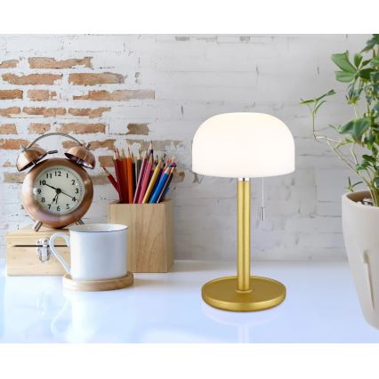 Globo - LED Įkraunamas Stalinis šviestuvas LED/1,5W/3,7V 3000/4200/6000K 1800mAh žalvaris