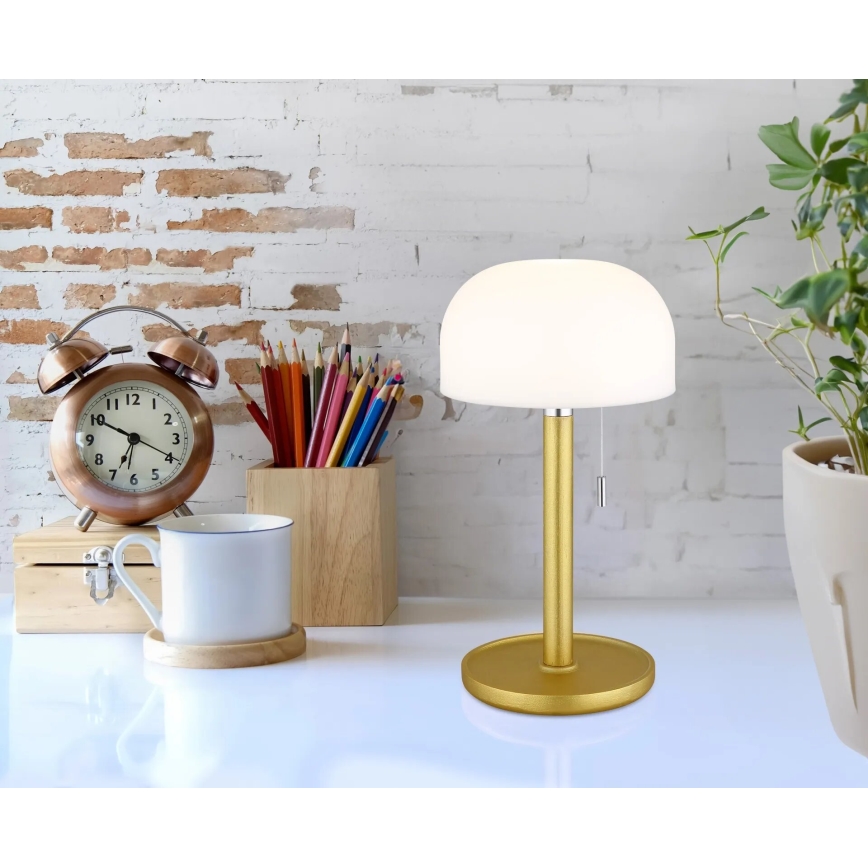 Globo - LED Įkraunamas Stalinis šviestuvas LED/1,5W/3,7V 3000/4200/6000K 1800mAh žalvaris