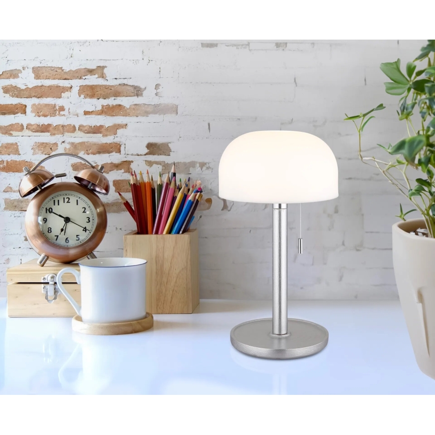 Globo - LED Įkraunamas Stalinis šviestuvas LED/1,5W/3,7V 3000/4200/6000K 1800mAh sidabras
