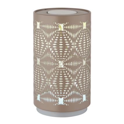 Globo - LED RGB Jutiklinis įkraunamas Stalinis šviestuvas LED/1W/5V 500 mAh ruda