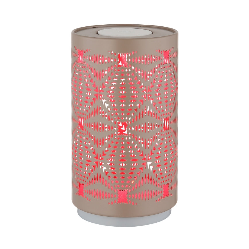 Globo - LED RGB Jutiklinis įkraunamas Stalinis šviestuvas LED/1W/5V 500 mAh ruda