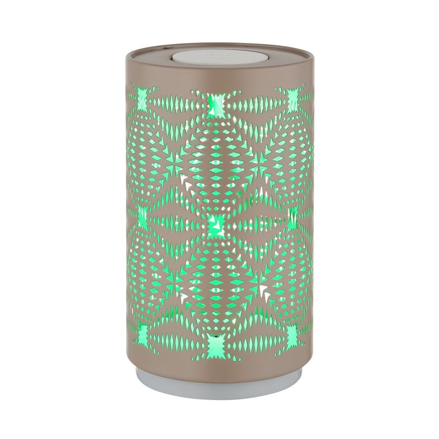 Globo - LED RGB Jutiklinis įkraunamas Stalinis šviestuvas LED/1W/5V 500 mAh ruda