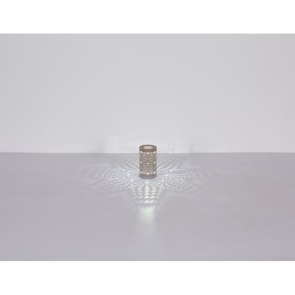 Globo - LED RGB Jutiklinis įkraunamas Stalinis šviestuvas LED/1W/5V 500 mAh ruda