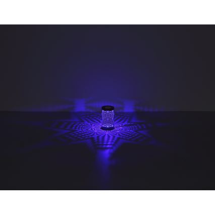 Globo - LED RGB Jutiklinis įkraunamas Stalinis šviestuvas LED/1W/5V 500 mAh pilka
