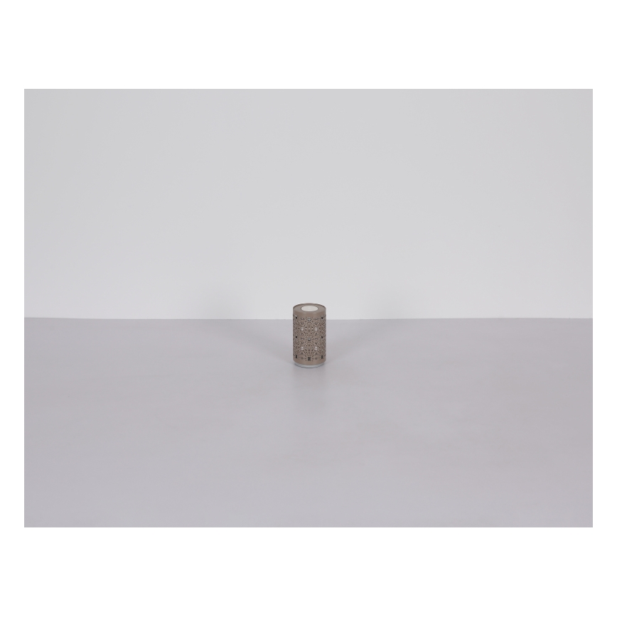 Globo - LED RGB įkraunama stalinė lempa su lietimu LED/1W/5V 500 mAh pilka