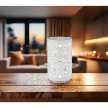 Globo - LED RGB Jutiklinis įkraunamas Stalinis šviestuvas LED/1W/5V 500 mAh balta