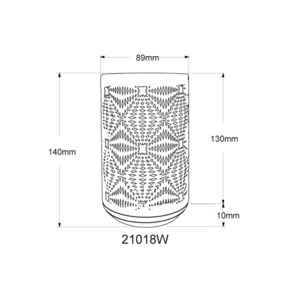 Globo - LED RGB įkraunama stalinė lempa su lietimu LED/1W/5V 500 mAh balta