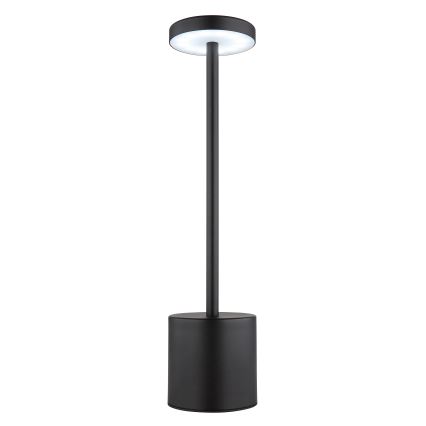 Globo - LED pritemdomas, liečiamas stalinis šviestuvas LED/1,2W/3,7V 2000K/3500K/7000K 1200 mAh USB juoda