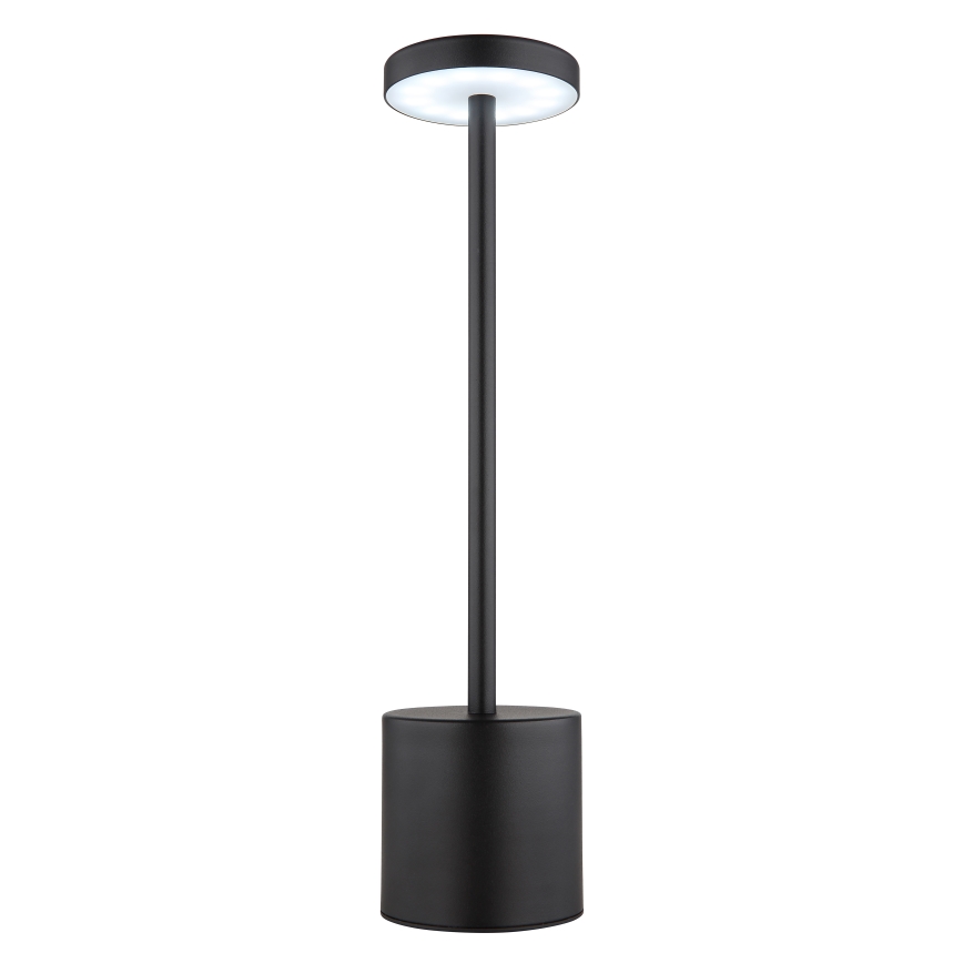 Globo - LED pritemdomas, liečiamas stalinis šviestuvas LED/1,2W/3,7V 2000K/3500K/7000K 1200 mAh USB juoda