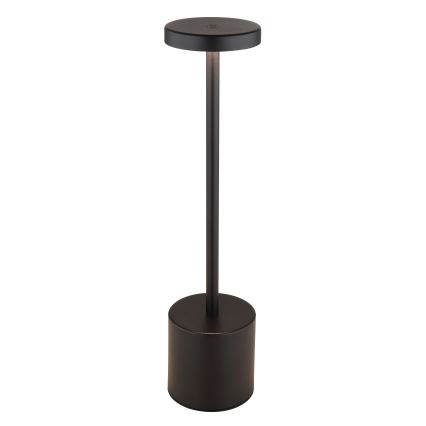 Globo - LED pritemdomas, liečiamas stalinis šviestuvas LED/1,2W/3,7V 2000K/3500K/7000K 1200 mAh USB juoda
