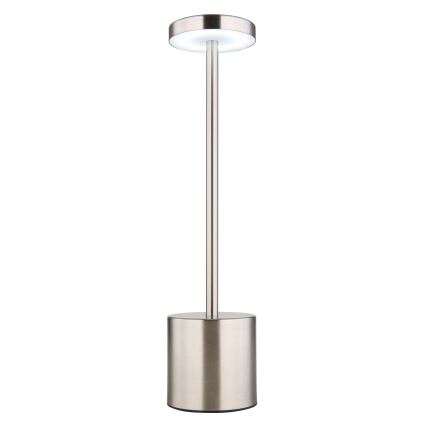 Globo - LED pritemdomas, liečiamas stalinis šviestuvas LED/1,2W/3,7V 2000K/3500K/7000K 1200 mAh USB matinis chromas
