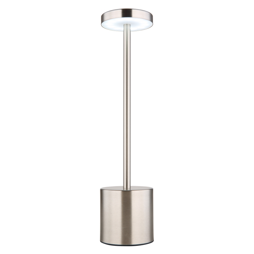 Globo - LED pritemdomas, liečiamas stalinis šviestuvas LED/1,2W/3,7V 2000K/3500K/7000K 1200 mAh USB matinis chromas