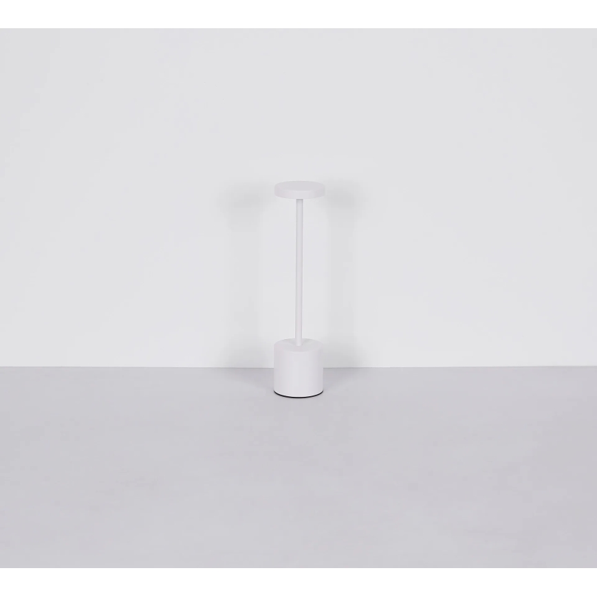 Globo - LED pritemdomas, liečiamas stalinis šviestuvas LED/1,2W/3,7V 2000K/3500K/7000K 1200 mAh USB balta