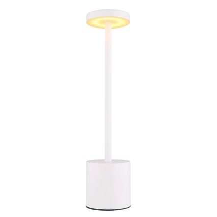 Globo - LED pritemdomas, liečiamas stalinis šviestuvas LED/1,2W/3,7V 2000K/3500K/7000K 1200 mAh USB balta