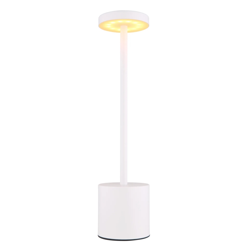 Globo - LED pritemdomas, liečiamas stalinis šviestuvas LED/1,2W/3,7V 2000K/3500K/7000K 1200 mAh USB balta