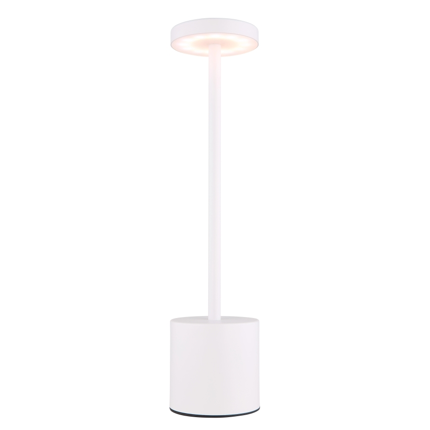 Globo - LED pritemdomas, liečiamas stalinis šviestuvas LED/1,2W/3,7V 2000K/3500K/7000K 1200 mAh USB balta