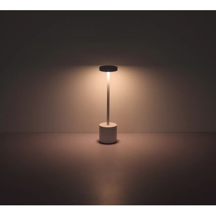 Globo - LED reguliuojama jutiklinė stalinė lempa LED/1,2W/3,7V 2000K/3500K/7000K 1200 mAh USB balta