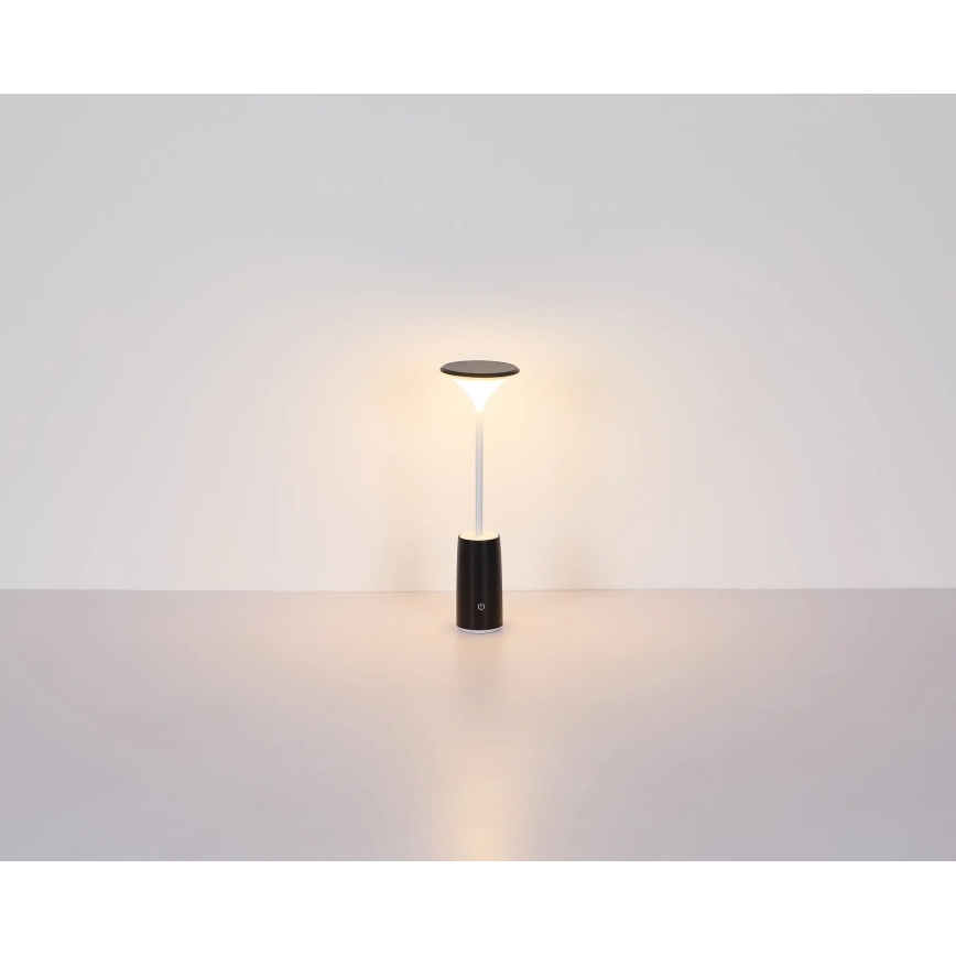 Globo - LED Pritemdoma įkraunama jutiklinė stalinė lempa LED/1,2W/3,7V 3000K 1500mAh juoda