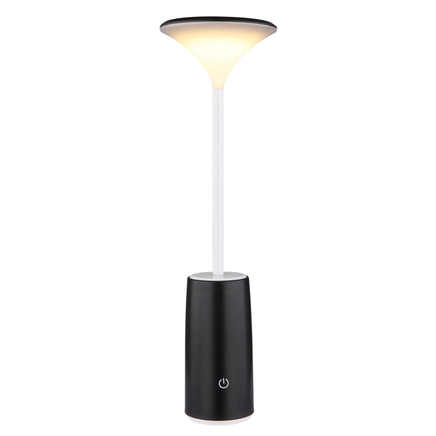 Globo - LED Pritemdoma įkraunama jutiklinė stalinė lempa LED/1,2W/3,7V 3000K 1500mAh juoda
