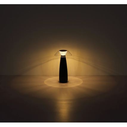Globo - LED Pritemdoma įkraunama jutiklinė stalinė lempa LED/1W/3,7V 3000K 1200mAh juoda