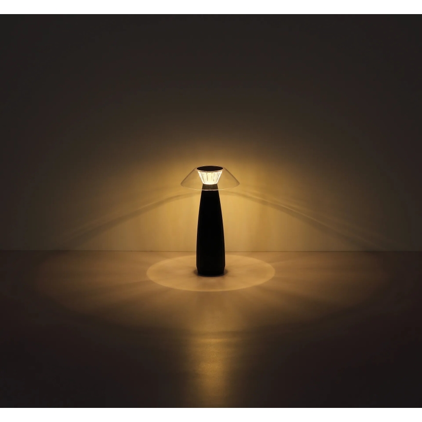 Globo - LED Pritemdoma įkraunama jutiklinė stalinė lempa LED/1W/3,7V 3000K 1200mAh juoda