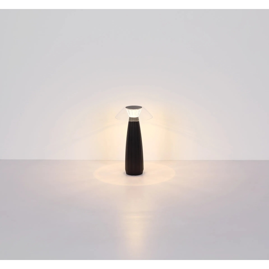 Globo - LED Pritemdoma įkraunama jutiklinė stalinė lempa LED/1W/3,7V 3000K 1200mAh juoda