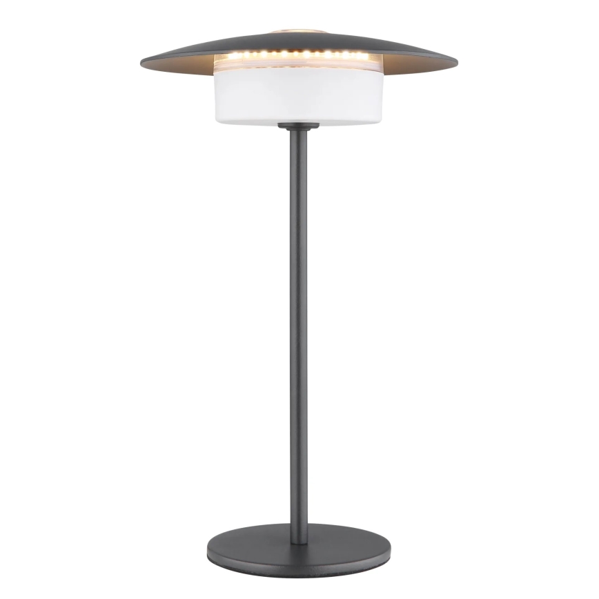 Globo - LED Lauko įkraunamas jutiklinė Stalinis šviestuvas LED/3W/3,7V 1800/2700/3000K IP44 1800 mAh pilka
