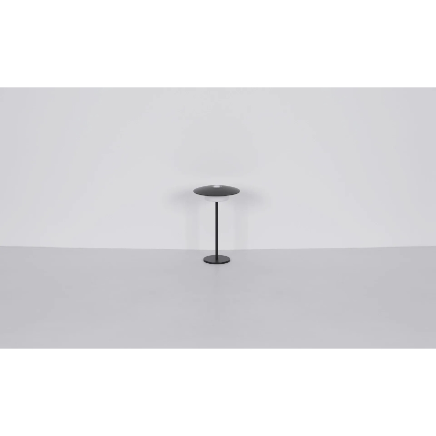 Globo - LED Lauko įkraunamas jutiklinė Stalinis šviestuvas LED/3W/3,7V 1800/2700/3000K IP44 1800 mAh juoda
