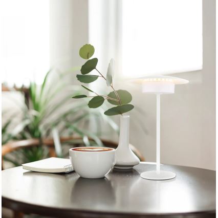 Globo - LED Lauko įkraunamas jutiklinė Stalinis šviestuvas LED/3W/3,7V 1800/2700/3000K IP44 1800 mAh balta