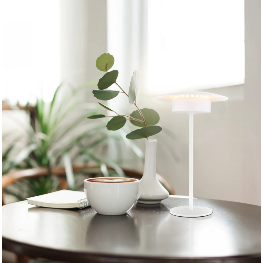 Globo - LED Lauko įkraunamas jutiklinė Stalinis šviestuvas LED/3W/3,7V 1800/2700/3000K IP44 1800 mAh balta