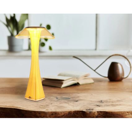 Globo - LED dimeriuojama įkraunama stalinė lempa LED/2,5W/3,7V 1200 mAh 2700/4500/6500K auksinė